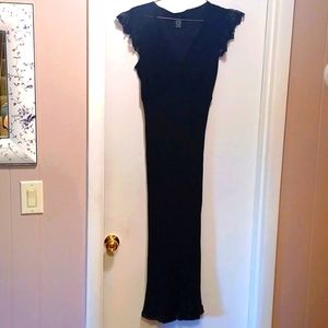 Sexy, long black dress! Sz 10